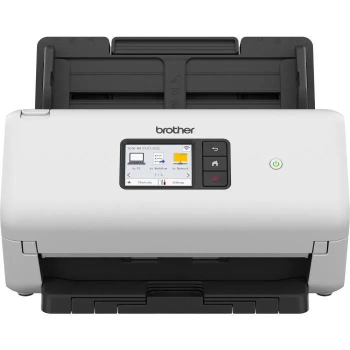Brother ADS-4500W Escáner Documental con ADF, 70 ipm, WiFi y LAN