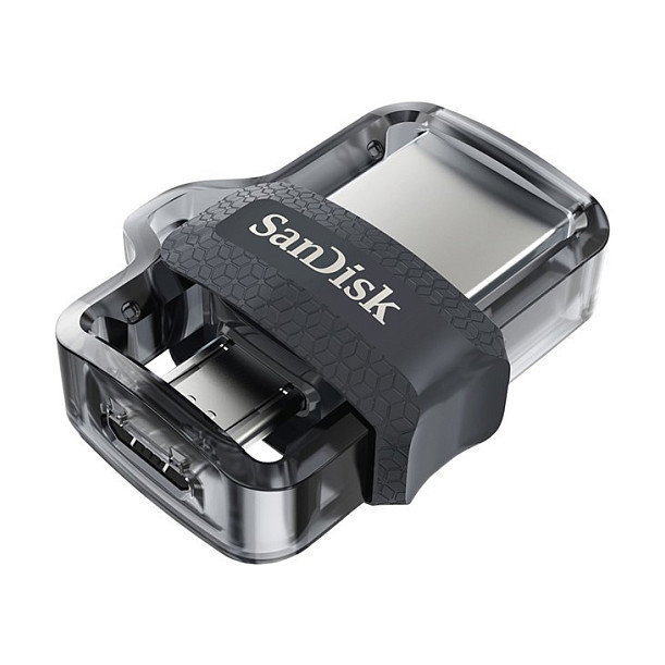 SanDisk Pendrive Ultra 128GB SDDD3-128G-G46, Dual m3.0, Conectores micro-USB y USB 3.0, Hasta 150 MB/s