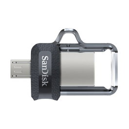 SanDisk Pendrive Ultra 128GB SDDD3-128G-G46, Dual m3.0, Conectores micro-USB y USB 3.0, Hasta 150 MB/s