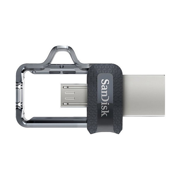 SanDisk Pendrive Ultra 128GB SDDD3-128G-G46, Dual m3.0, Conectores micro-USB y USB 3.0, Hasta 150 MB/s