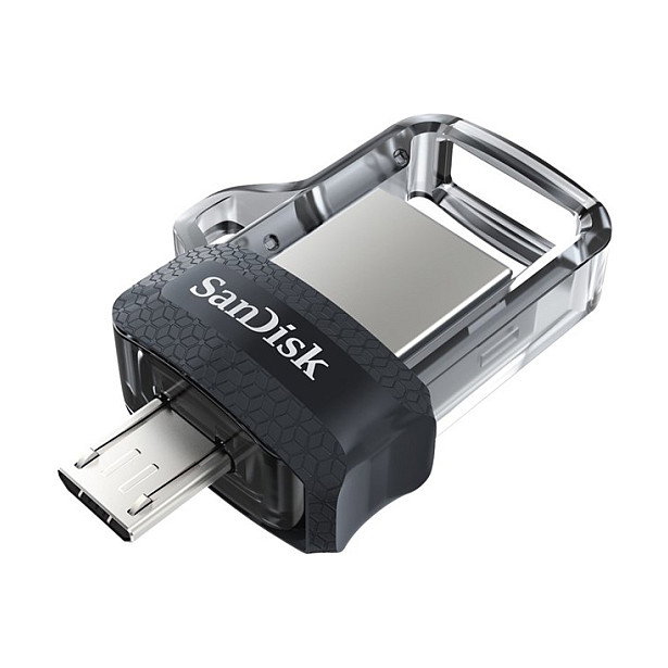 SanDisk Pendrive Ultra 128GB SDDD3-128G-G46, Dual m3.0, Conectores micro-USB y USB 3.0, Hasta 150 MB/s