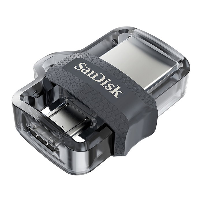 Sandisk Ultra Dual m3.0 Memoria USB 256GB, USB-A / Micro-USB 3.2, Gris Sandisk Ultra Dual m3.0 Memoria USB 256GB, USB-A / Micro-USB 3.2, Gris