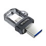 Sandisk Ultra Dual m3.0 Memoria USB 256GB, USB-A / Micro-USB 3.2, Gris