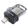 Sandisk Ultra Dual m3.0 Memoria USB 256GB, USB-A / Micro-USB 3.2, Gris