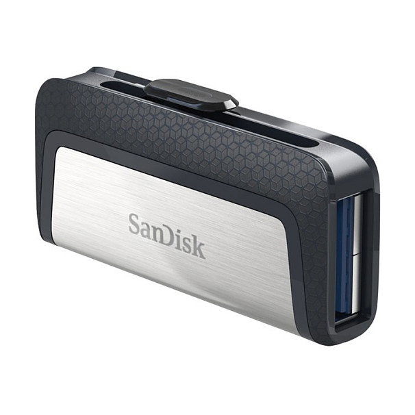 SanDisk Ultra Dual Drive USB 64 GB USB Type-C / USB Type-A Negro, Plata