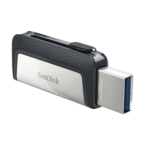 SanDisk Ultra Dual Drive USB 64 GB USB Type-C / USB Type-A Negro, Plata