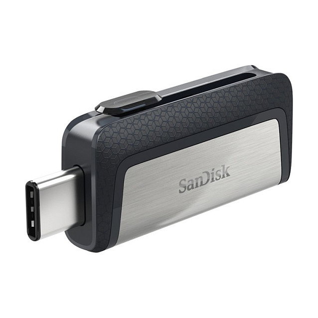 SanDisk Ultra Dual Drive USB 64 GB USB Type-C / USB Type-A Negro, Plata