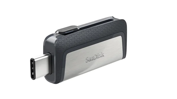 SanDisk Ultra Dual Drive USB Type-C 64GB, Pendrive USB 3.2 Gen 1 (3.1) con conector dual USB-A y USB-C, velocidad 150 MB/s, color Negro/Plata, modelo SDDDC2-064G-G46