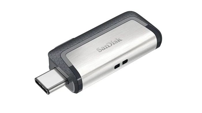SanDisk Ultra Dual Drive USB Type-C 64GB, Pendrive USB 3.2 Gen 1 (3.1) con conector dual USB-A y USB-C, velocidad 150 MB/s, color Negro/Plata, modelo SDDDC2-064G-G46