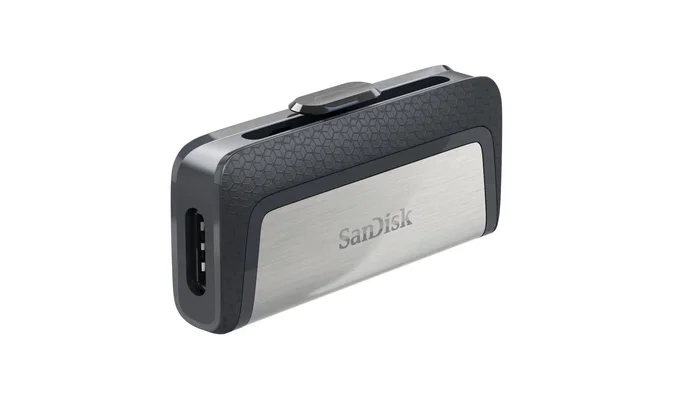 SanDisk Ultra Dual Drive USB Type-C 64GB, Pendrive USB 3.2 Gen 1 (3.1) con conector dual USB-A y USB-C, velocidad 150 MB/s, color Negro/Plata, modelo SDDDC2-064G-G46