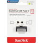 SanDisk Ultra Dual Drive USB 64 GB USB Type-C / USB Type-A Negro, Plata