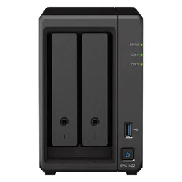 Synology DVA1622 Grabador de Vídeo en Red con IA, Vigilancia de 2 Bahías, Soporte Máximo 32 TB