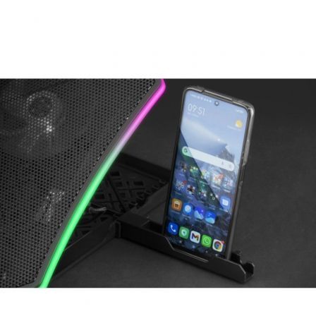 Mars Gaming Soporte Refrigerante MNBC6 XL para Portátiles hasta 19" con Iluminación LED ARGB y 3 Ventiladores