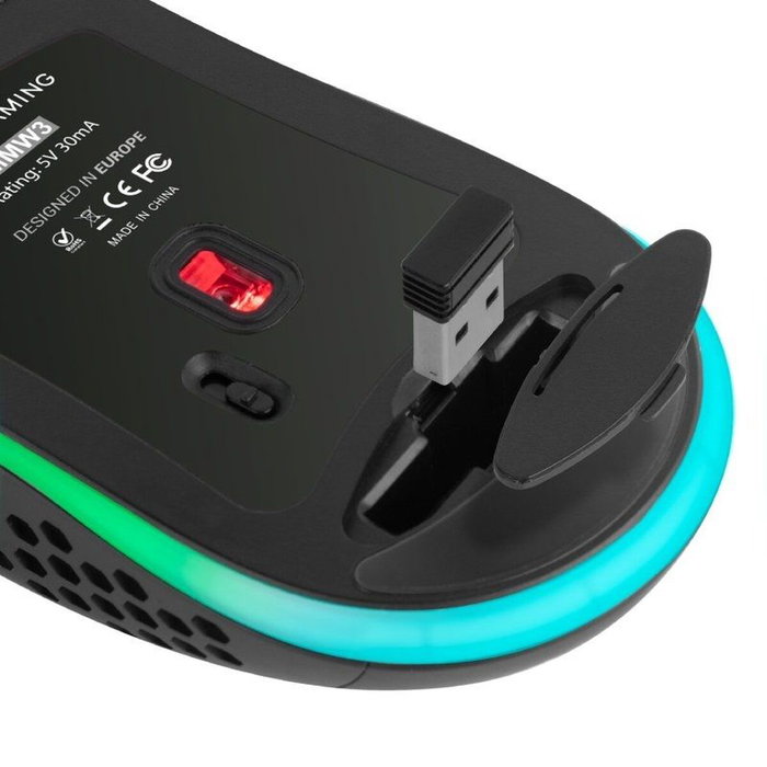 Mars Gaming MMW3 Ratón Gaming Inalámbrico Negro