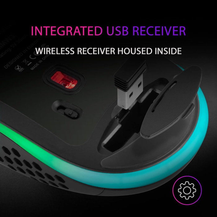 Mars Gaming MMW3 Ratón Gaming Inalámbrico Negro