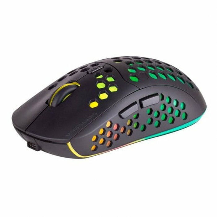 Mars Gaming MMW3 Ratón Gaming Inalámbrico Negro