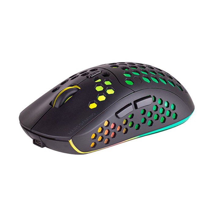 Mars Gaming MMW3 Ratón Gaming Inalámbrico Recargable 79g, RGB Flow, 3200 DPI, 6 Botones, Compatible PC/PS5/Xbox Mars Gaming MMW3 Ratón Gaming Inalámbrico Recargable 79g, RGB Flow, 3200 DPI, 6 Botones, Compatible PC/PS5/Xbox