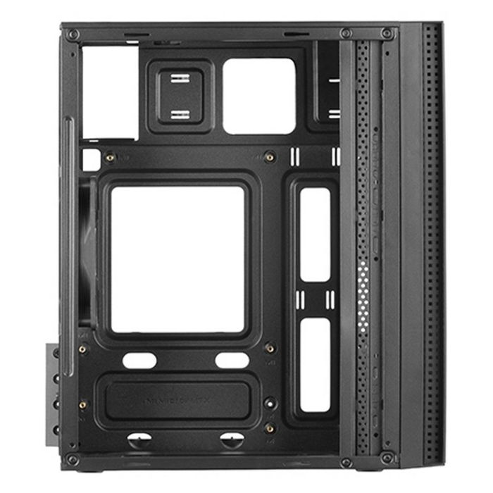 Tacens Anima ACX - Caja Ordenador Torre Mini, Aluminio Negro, Micro-ATX/Mini-ITX, Ventilador 12cm, USB 3.0, 6 Bahías HDD/SSD