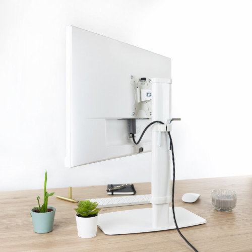 TooQ DB1127TN-W Soporte para Monitor de Escritorio, 27", Independiente, Blanco