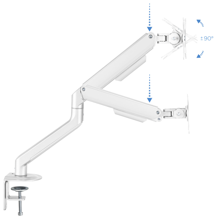 TOOQ Soporte de Mesa para Monitor DB4032TNR-W 17''-32'', Blanco TOOQ Soporte de Mesa para Monitor DB4032TNR-W 17''-32'', Blanco