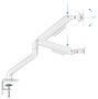TOOQ Soporte de Mesa para Monitor DB4032TNR-W 17''-32'', Blanco