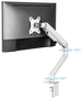 TOOQ Soporte de Mesa para Monitor DB4032TNR-W 17''-32'', Blanco