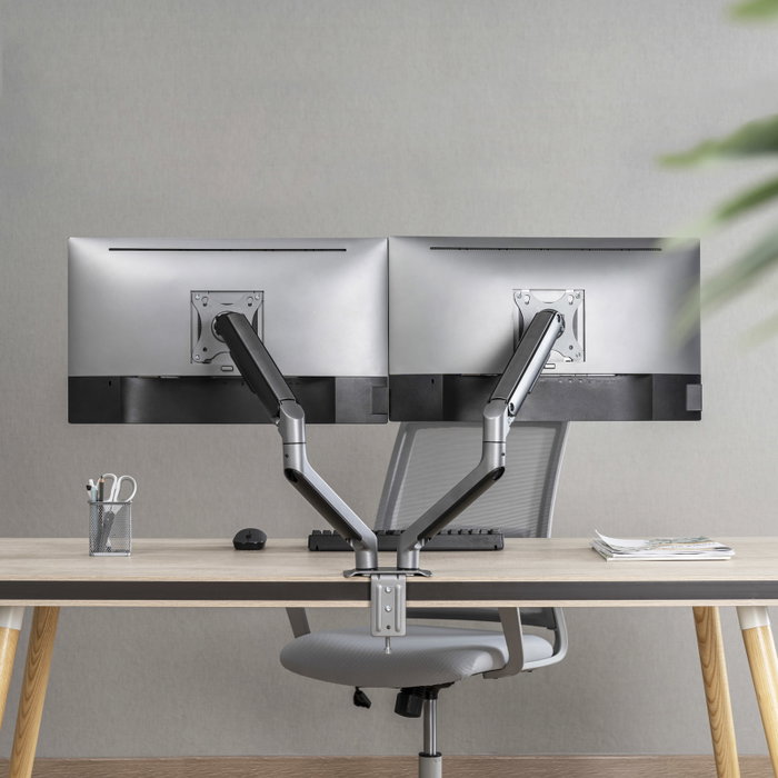 TooQ DB4132TNR-G Soporte de Mesa para 2 Monitores 17-32 Pulgadas Gris/Negro TooQ DB4132TNR-G Soporte de Mesa para 2 Monitores 17-32 Pulgadas Gris/Negro