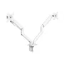 Tooq Soporte de Mesa para 2 Monitores DB4132TNR-W Giratorio Inclinable hasta 9kg Blanco