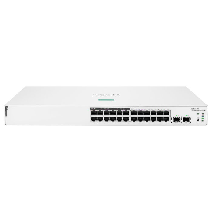 HP Enterprise Aruba Instant On 1830 24G 12p PoE+ 195W 2SFP HP Enterprise Aruba Instant On 1830 24G 12p PoE+ 195W 2SFP