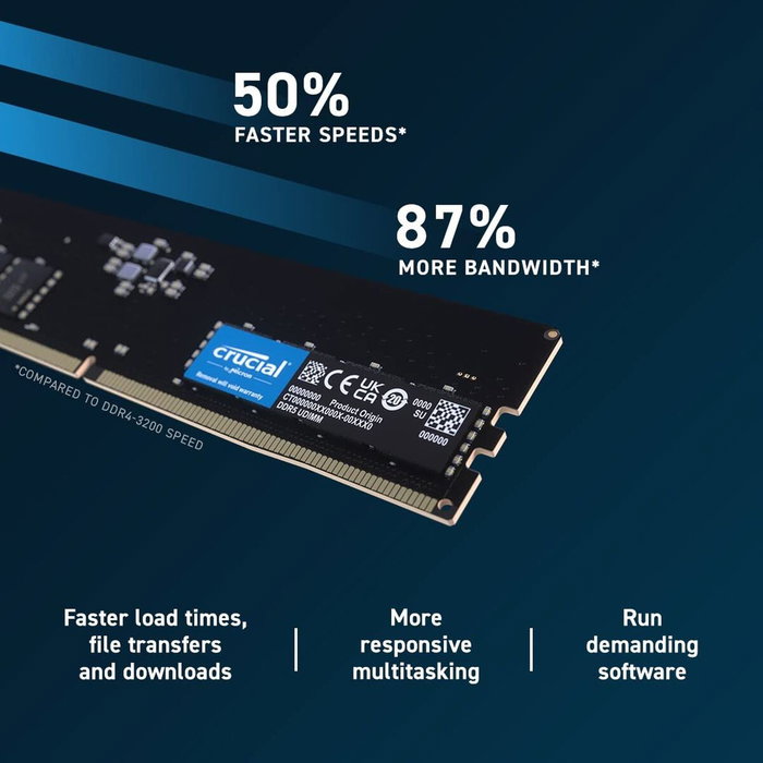 Crucial CT16G48C40U5 Memoria DDR5 16 GB 4800 MHz CL40 UDIMM
