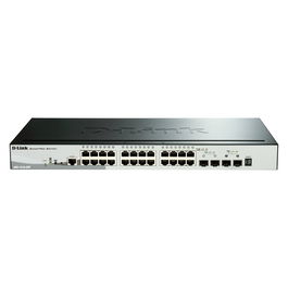 D-Link Switch DGS-1510-28P PoE M Gigabit Ethernet Gestionado 24 Puertos con 2 Puertos SFP+ Apilable L3