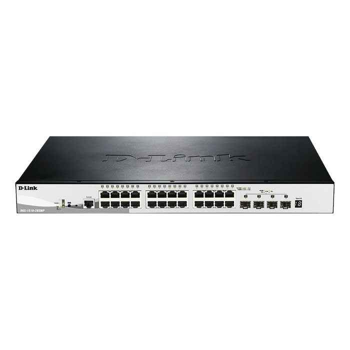 D-Link DGS-1510-28XMP Switch Smart Managed 24 Puertos PoE+ y 4 SFP+ 10G D-Link DGS-1510-28XMP Switch Smart Managed 24 Puertos PoE+ y 4 SFP+ 10G