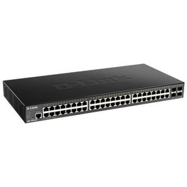 D-Link Switch Gestionable DGS-1250-52X, 48 Puertos Gigabit + 4 Puertos 10G SFP+, Capa 2/3 Lite