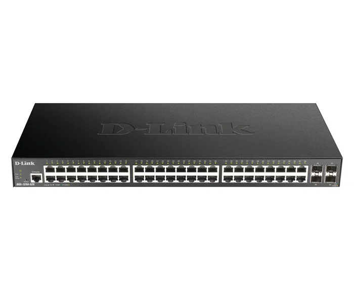D-Link DGS-1250-52X Switch Gestionado L3 con 48 Puertos Gigabit y 4 SFP+ D-Link DGS-1250-52X Switch Gestionado L3 con 48 Puertos Gigabit y 4 SFP+
