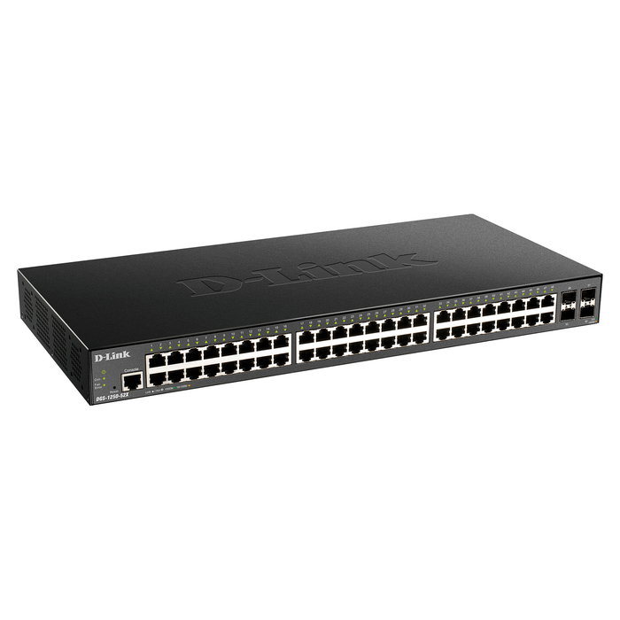D-Link DGS-1250-52X/E Switch Gestionado Gigabit Ethernet 48+4 Puertos SFP+ Montaje en Rack