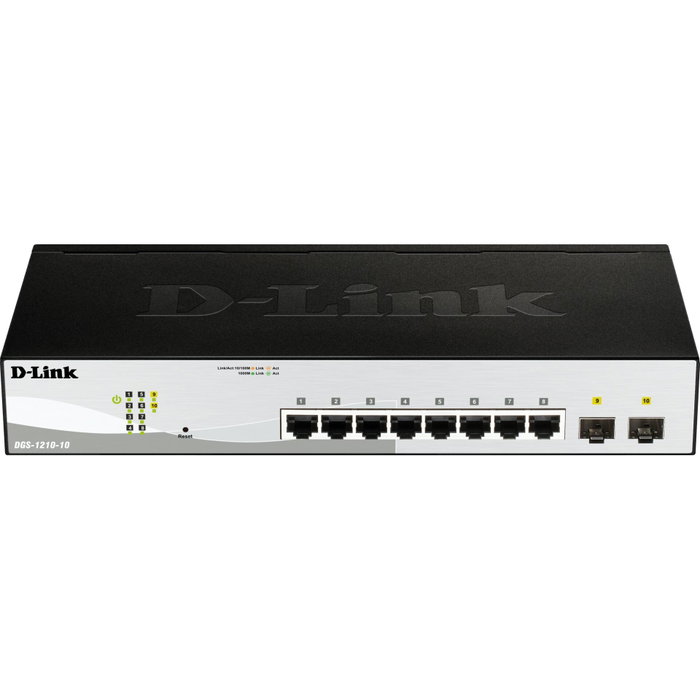 D-Link DGS-1210-10/E Switch Inteligente de 10 Puertos Gigabit con 2 SFP