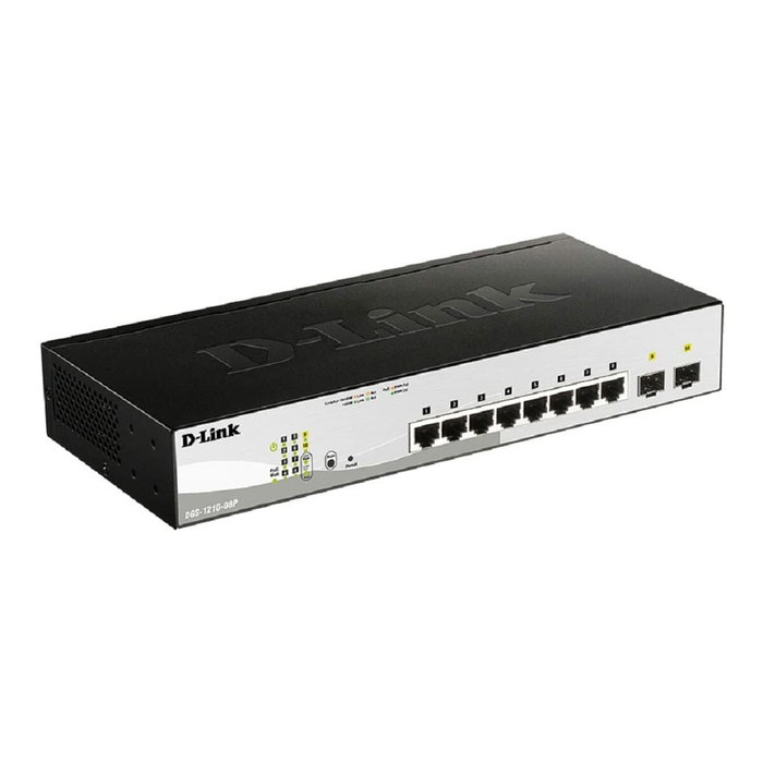 D-Link DGS-1210-08P/E Switch Gestionado 8 Puertos Gigabit PoE con 2 SFP