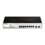 D-Link DGS-1210-08P Conmutador Gestionado L2 Gigabit con 8 Puertos PoE+, 2 SFP, Montaje en Rack, Negro