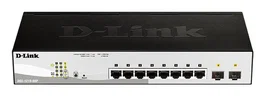 D-LINK SWITCH 8 PUERTOS 10/100/1Gbit w/2 Combo 1000BaseT/SFP PoE