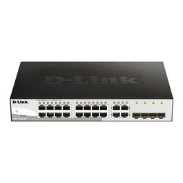 D-Link DGS-1210-20/E Switch Gestionado Gigabit Ethernet Montaje en Rack 1U 16 Puertos + 4 SFP
