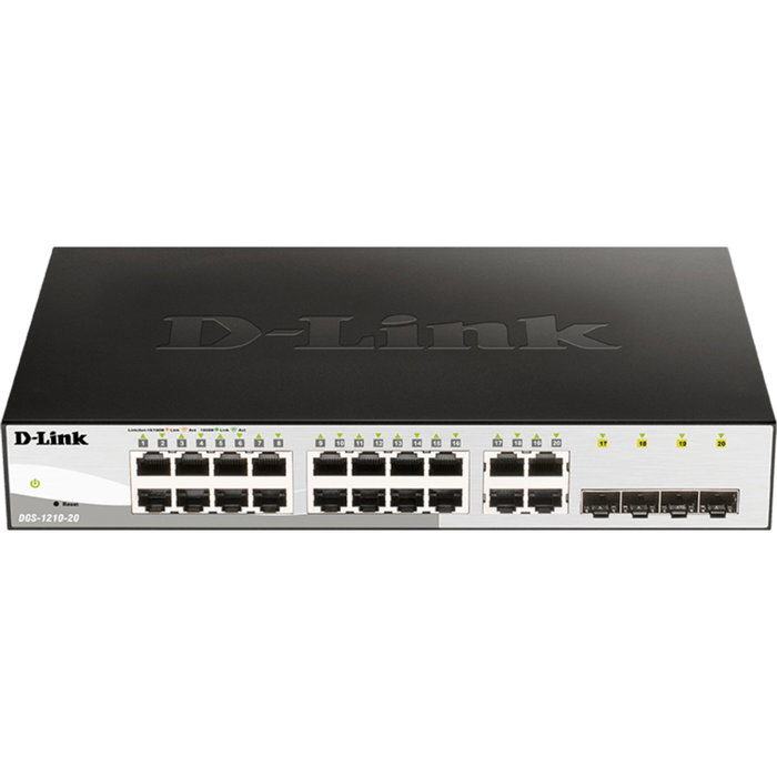 D-Link DGS-1210-20/E Switch Gestionado L2 con 20 Puertos Gigabit y 4 Combo SFP D-Link DGS-1210-20/E Switch Gestionado L2 con 20 Puertos Gigabit y 4 Combo SFP