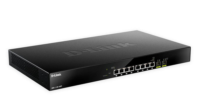 D-link Switch Gestionado DMS-1100-10TP 8 Puertos 2.5G Ethernet + 2 Puertos SFP+ PoE 240W