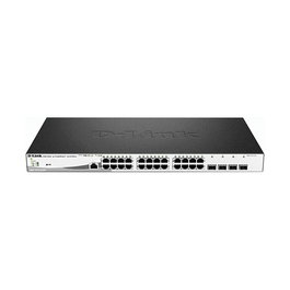 D-Link Switch PoE+ Gestionado DGS-1210-28MP Montaje en Rack Gigabit Ethernet 24 Puertos