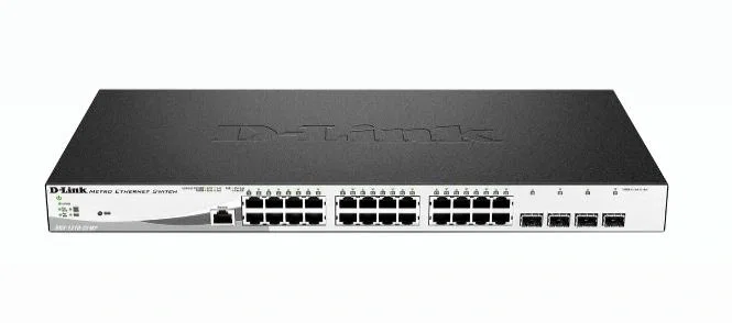 D-Link DGS-1210-28MP/E Switch Smart Plus de 28 Puertos PoE+ con 4 SFP