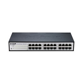 D-Link DGS-1100-24V2/E M RM - Switch Gestionado L2, 24 Puertos Gigabit Ethernet (10/100/1000), Full Duplex, Montaje en Rack 1U, Negro/Gris