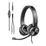 NGS MSX 11 PRO Auriculares Supraurales con Micrófono, Negro