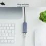 Nanocable Conversor USB-C a Ethernet Gigabit 10/100/1000 Mbps, Gris, 15 cm
