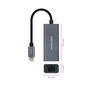 Nanocable Adaptador de Red USB-C a Ethernet Gigabit 1000 Mbps 10/100/1000, Chipset RTL8153, Plug & Play para Windows/macOS/Linux, 15 cm, Ref. 10.03.0406
