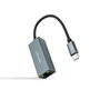 Nanocable Conversor USB-C a Ethernet Gigabit 10/100/1000 Mbps, Gris, 15 cm