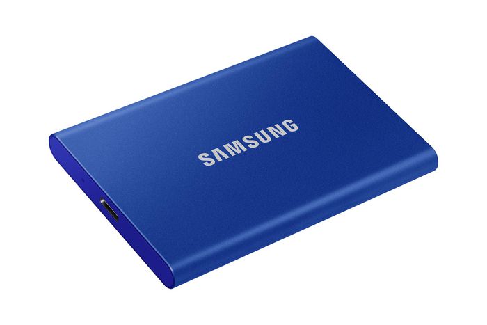 Samsung SSD T7 Portable 2TB NVMe Externo - Azul, Lectura 1050MB/s, Escritura 1000MB/s - Almacenamiento Externo de Alta Velocidad